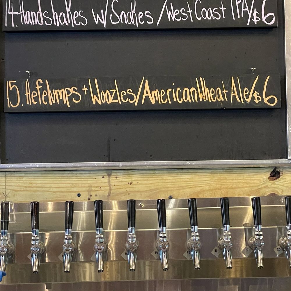 Board at bar with beer selection. Loved the Pooh Beer reference. Might have to try next time! Board at bar with beer selection. Loved the Pooh Beer reference. Might have to try next time!