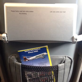 Frontier Airlines - Where's the barf bag and sky mall? - Airlines Near Me - Denver, Colorado Frontier Airlines - Where's the barf bag and sky mall? - Airlines Near Me - Denver, Colorado
