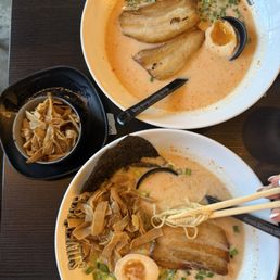 Blaze Ramen with Pork Chashu and added bamboo shoots. Subbed out bean sprouts and spinach that it normally comes with. Ordered mildly spicy