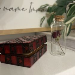 The Little Treasure Shoppe - Jewelry box and botanical bottle