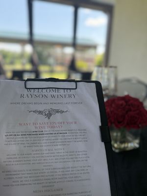 Menu photo 8 Rayson Winery & Vineyards Mocksville, NC Menu photo 8 Rayson Winery & Vineyards Mocksville, NC
