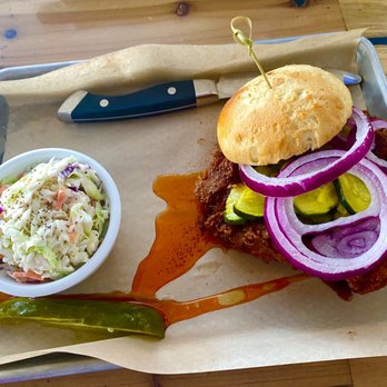 Coaster Saloon - Party Fowl. Nashville with gluten free bun. Was GIANT!! So delicious. - Beer Bar Near Me - San Diego, California Coaster Saloon - Party Fowl. Nashville with gluten free bun. Was GIANT!! So delicious. - Beer Bar Near Me - San Diego, California