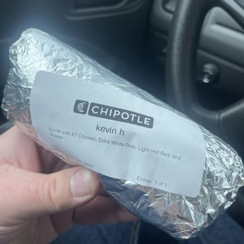 Chipotle Mexican Grill - 2x Chicken, Extra Rice, Salsa and Cheese Burrito - Fast Food Near Me - Mentor, Ohio Chipotle Mexican Grill - 2x Chicken, Extra Rice, Salsa and Cheese Burrito - Fast Food Near Me - Mentor, Ohio