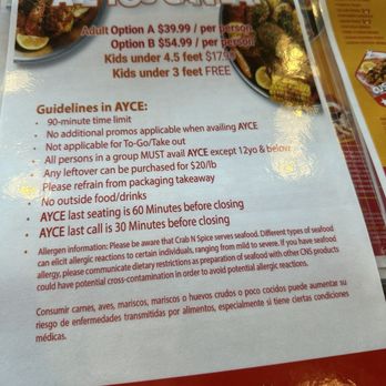 Crab N Spice - Menu - Seafood Near Me - Corona, California Crab N Spice - Menu - Seafood Near Me - Corona, California