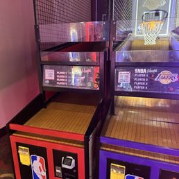 Both games were not working properly and the staff kept turning them back on. Both games were not working properly and the staff kept turning them back on.