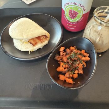 Sapphire Lounge - Breakfast - bao bun and sweet potato hash - Airport Lounges Near Me - Phoenix, Arizona Sapphire Lounge - Breakfast - bao bun and sweet potato hash - Airport Lounges Near Me - Phoenix, Arizona