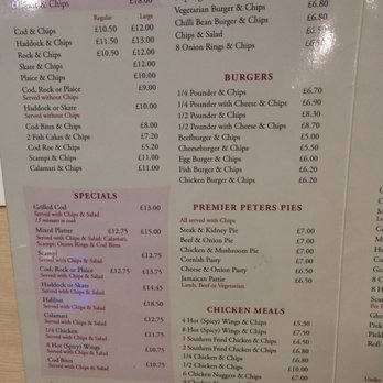 Laughing Halibut - Menu as of March 2019 - Fish & Chips Near Me - London, XGL Laughing Halibut - Menu as of March 2019 - Fish & Chips Near Me - London, XGL