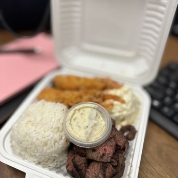 Queen St Cafe & Grill - a meal in a styrofoam container - Cafes Near Me - Aiea, Hawaii Queen St Cafe & Grill - a meal in a styrofoam container - Cafes Near Me - Aiea, Hawaii