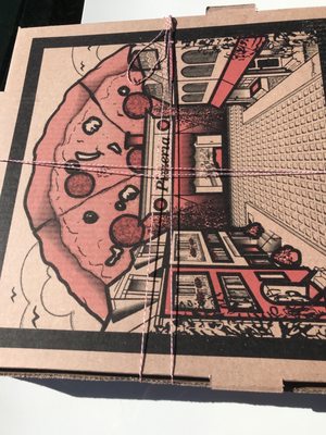 Photo of John & Joe's Pizzeria - Bronx, NY, US. Wrapped like Xmas