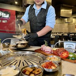 Don Blanc - It was great to have a professional to cook the meat for us -- everything was cooked to juicy perfection!