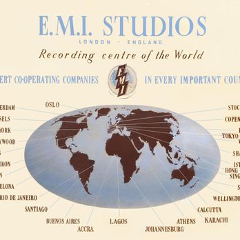 Round And Wound - Our new poster is a map showing all the 1960s studios that EMI Records (The Beatles etc) had around the world. Come see it ! - Digitizing Services Near Me Round And Wound - Our new poster is a map showing all the 1960s studios that EMI Records (The Beatles etc) had around the world. Come see it ! - Digitizing Services Near Me