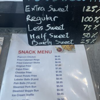 Jasmine Kocha - Snack Menu as of August 2023 - Coffee & Tea Near Me - San Jose, California Jasmine Kocha - Snack Menu as of August 2023 - Coffee & Tea Near Me - San Jose, California