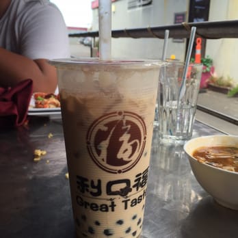 New Taste - Black milk tea with boba. $4.50 one size which is Large. - Chinese Near Me - San Juan, Puerto Rico