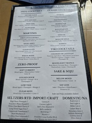 Menu photo 2 Snug Harbor Grand Haven, MI