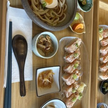 Bento Cafe - Salmon aburi lunch set - Japanese Near Me - Vancouver, British Columbia Bento Cafe - Salmon aburi lunch set - Japanese Near Me - Vancouver, British Columbia
