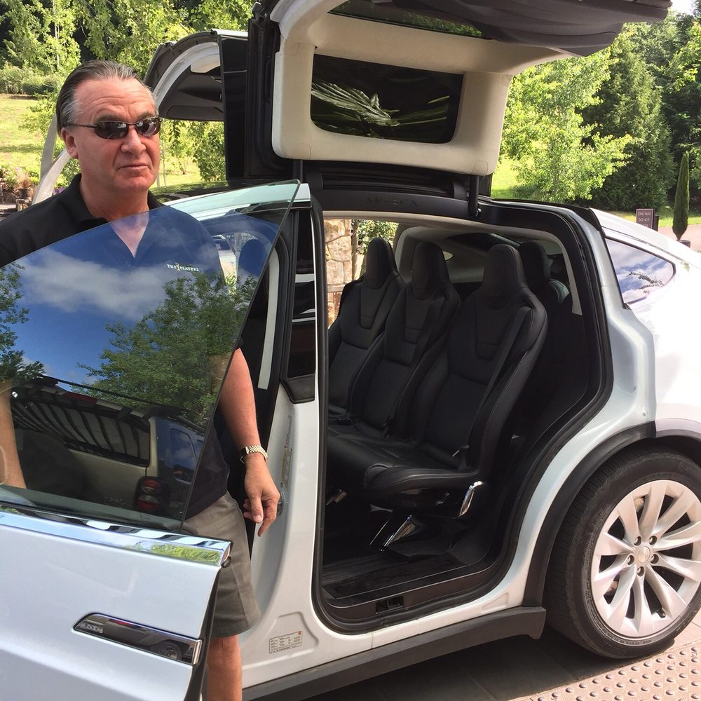 Tesla Custom Winery Tours - Roger with the car - Wine Tours Near Me - Portland, Oregon Tesla Custom Winery Tours - Roger with the car - Wine Tours Near Me - Portland, Oregon
