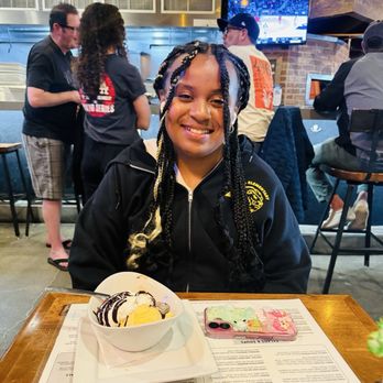 The Abbey - Getting free ice cream for her birthday complements of the place super sweet touch - Gastropubs Near Me - Seal Beach, California The Abbey - Getting free ice cream for her birthday complements of the place super sweet touch - Gastropubs Near Me - Seal Beach, California