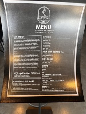 Menu photo 1 CLO Coffee Co. - North Edison Edison, NJ