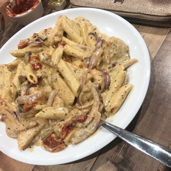Roma's Italian Restaurant - Chicken and Shrimp Penne with spicy Alfredo sauce - Pizza Near Me - Prosper, Texas