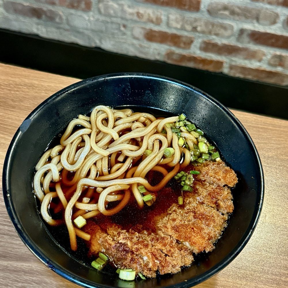 Katsu Bar - Black Garlic Udon with Katsu - Burgers Near Me - El Segundo, California