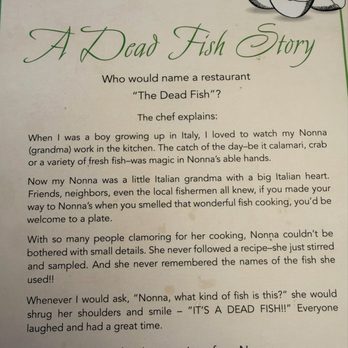 The Dead Fish - Where Dead Fish originated... - Seafood Near Me - Crockett, California