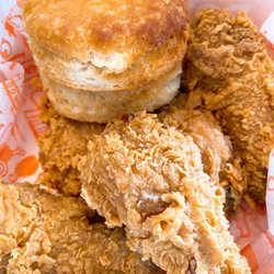 Popeyes Louisiana Kitchen - Five pc drumsticks and two biscuits