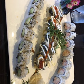 Fancy Sushi - Crab roll, dynamite roll and eel roll - Japanese Near Me - Jacksonville, Florida