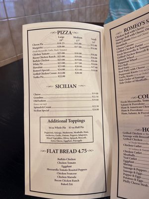Menu photo 3 Romeo's Pizzeria Ozone Park, NY