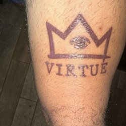 Thigh tattoo
