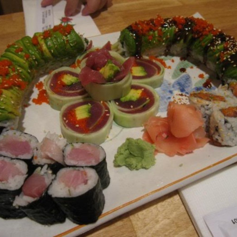 Tenzan - Rolls. As you can see, the one in the middle does not have rice. - Japanese Near Me - Brooklyn, New York Tenzan - Rolls. As you can see, the one in the middle does not have rice. - Japanese Near Me - Brooklyn, New York