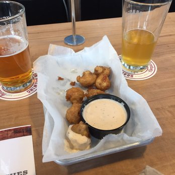 Braselton Brewing - Fried mushrooms with amazing dip. We started out with ten. Very good. - Breweries Near Me - Braselton, Georgia Braselton Brewing - Fried mushrooms with amazing dip. We started out with ten. Very good. - Breweries Near Me - Braselton, Georgia
