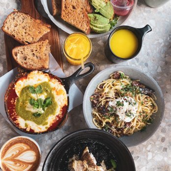Interstellar - Sunrise Breakfast, Truffle Linguini aglio E olio, Shakshuka, Oyakodon - Coffee & Tea Near Me - Santa Monica, California Interstellar - Sunrise Breakfast, Truffle Linguini aglio E olio, Shakshuka, Oyakodon - Coffee & Tea Near Me - Santa Monica, California