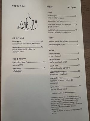 Menu photo 6 Uchi Austin Austin, TX