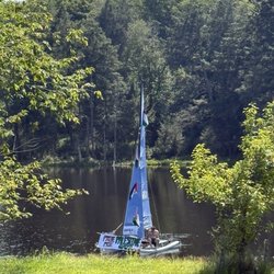 Camp Kinderland - Our first sail boat!!!!