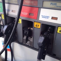 Chevron - In case you were worried, they have dispensers for the gas.