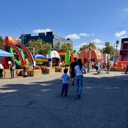 Tina's Pumpkin Patch - The area with the bouncy houses