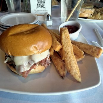 Loretta - My delicious pastrami sandwich with the best sweet potato fries I ever had - New American Near Me - Newburyport, Massachusetts Loretta - My delicious pastrami sandwich with the best sweet potato fries I ever had - New American Near Me - Newburyport, Massachusetts