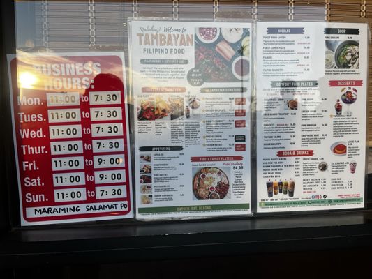 Menu photo 4 Tambayan Mesa, AZ