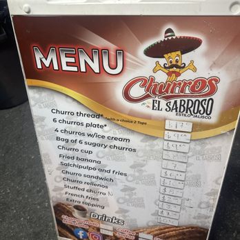 Churros el Sabroso - Menu - Desserts Near Me - Bloomington, California
