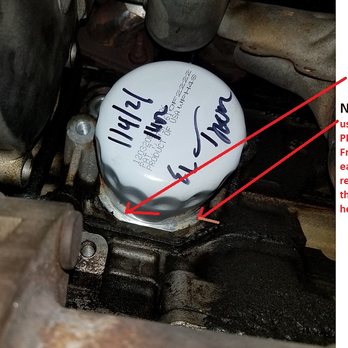Jiffy Lube - Wrong size Oil Filter, esp. for a 6 Cylinder vehicle. - Oil Change Stations Near Me - Knoxville, Tennessee Jiffy Lube - Wrong size Oil Filter, esp. for a 6 Cylinder vehicle. - Oil Change Stations Near Me - Knoxville, Tennessee