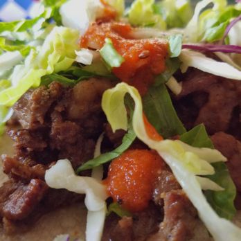 Kimchichanga - Treated myself to lunch and tried the tacos. They were delicious and I split then into four. I will definitely be back. - Korean Near Me - Riverside, California