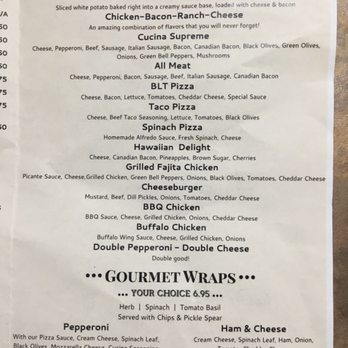 Cucina - a menu for a restaurant - Pizza Near Me - Greenwood, Arkansas Cucina - a menu for a restaurant - Pizza Near Me - Greenwood, Arkansas