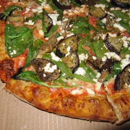 large spinach, eggplant, feta pizza ($16.95) 2/2011