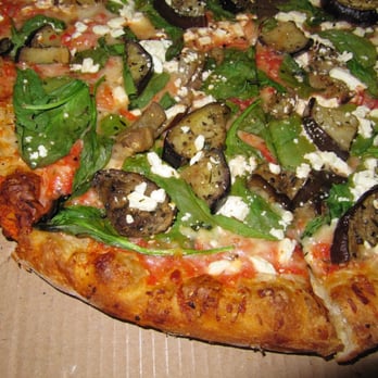 OggiGourmet - large spinach, eggplant, feta pizza ($16.95) 2/2011 - Pizza Near Me - Cambridge, Massachusetts