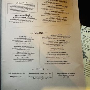 The Blackbird - Entree Menu - Pubs Near Me - London, XGL