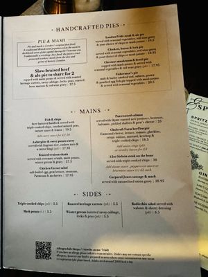 Menu photo 1 The Blackbird London, XGL