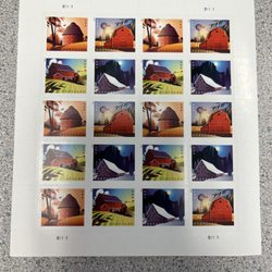 US Post Office - Post card stamps! Size increased to 9 inches