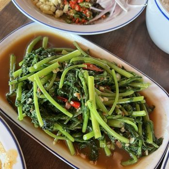 Yaowarat - Stir Fried Chrysanthemum Greens - Thai Near Me - Portland, Oregon Yaowarat - Stir Fried Chrysanthemum Greens - Thai Near Me - Portland, Oregon