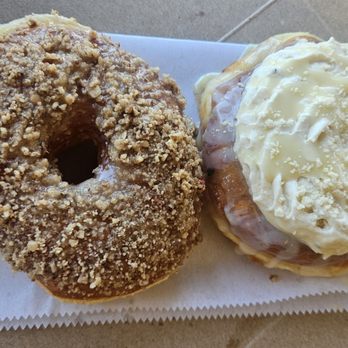 Oliboli Donuts - Butter Pecan ($5.75) and Banoffee ($7.95) - Donuts Near Me - Tustin, California