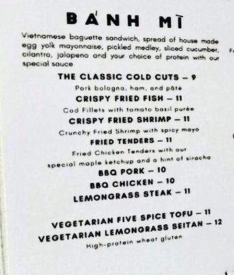 Menu photo 1 Bánh Mì Oi - Waltham Waltham, MA Menu photo 1 Bánh Mì Oi - Waltham Waltham, MA